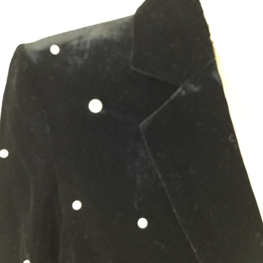 NWOT Donna Mizani Black Velvet Pearl Blazer - Picture 4 of 7